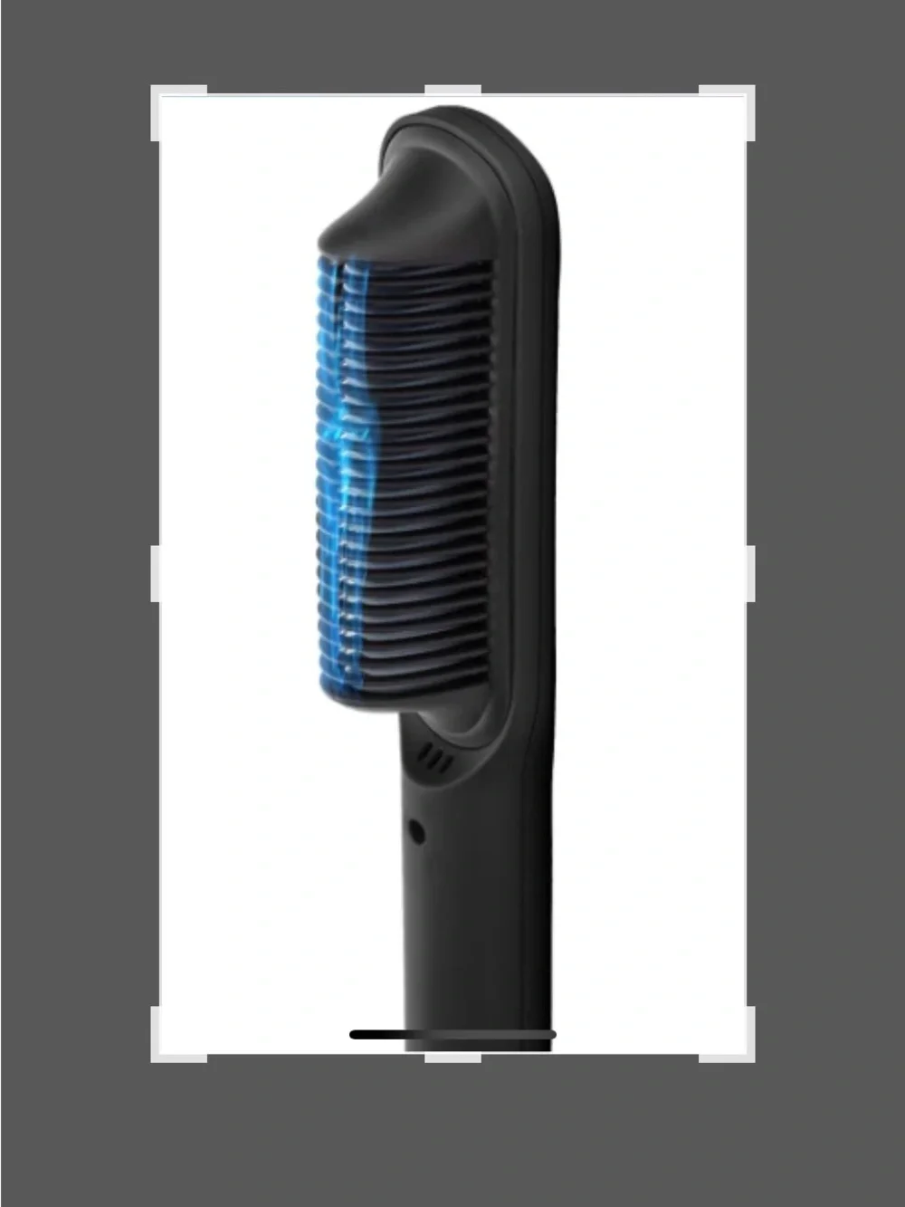 Gamma Black Ceramic Hot Brush - Women Hair Straightener